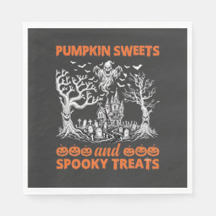Servilleta De Papel Dulces De Calabaza Golosinas Espeluznantes Castill