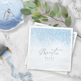 Servilleta De Papel Dulces de espárragos Dieciséis Blue ID912