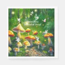 Dulces dieciséis hadas de bosque encantado hongos