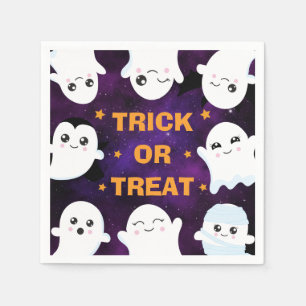 Servilleta De Papel Dulces fantasmas de Halloween Truco o trato