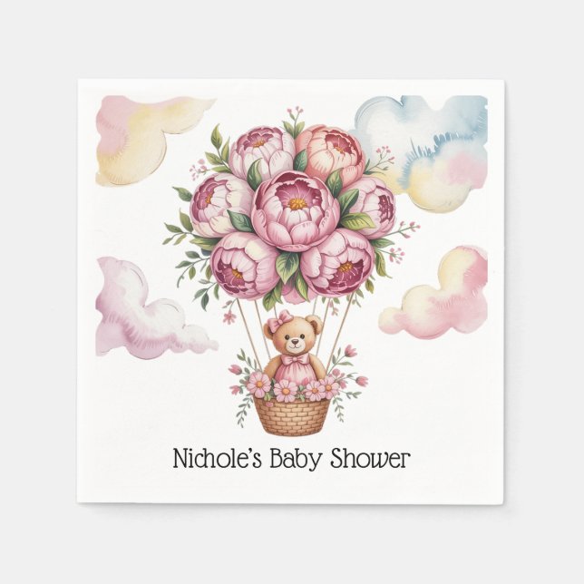 Servilleta De Papel Dulces sueños Niña ducha (Anverso)