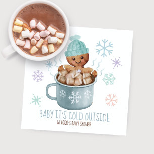 Servilleta De Papel Dulces y cacao para un baby shower de niño