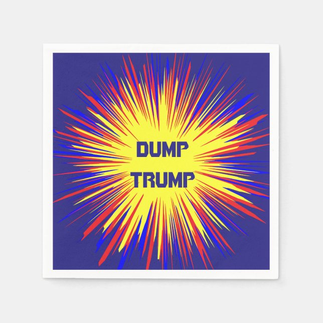 Servilleta De Papel Dump Trump Paper Napkin (Anverso)