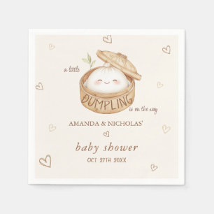 Servilleta De Papel Dumpling está en camino Baby Shower