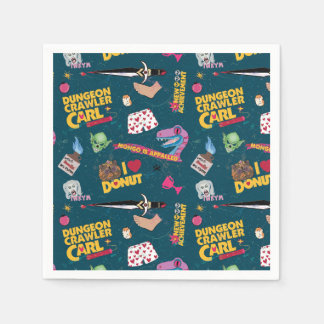 Servilleta De Papel Dungeon Crawler Carl Repitiendo Azul