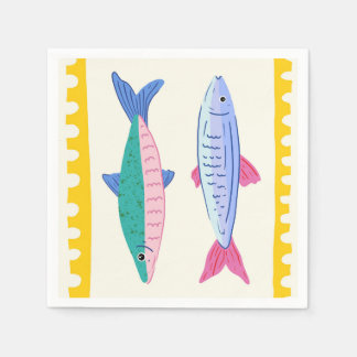 Servilleta De Papel Dúo de Sardinas