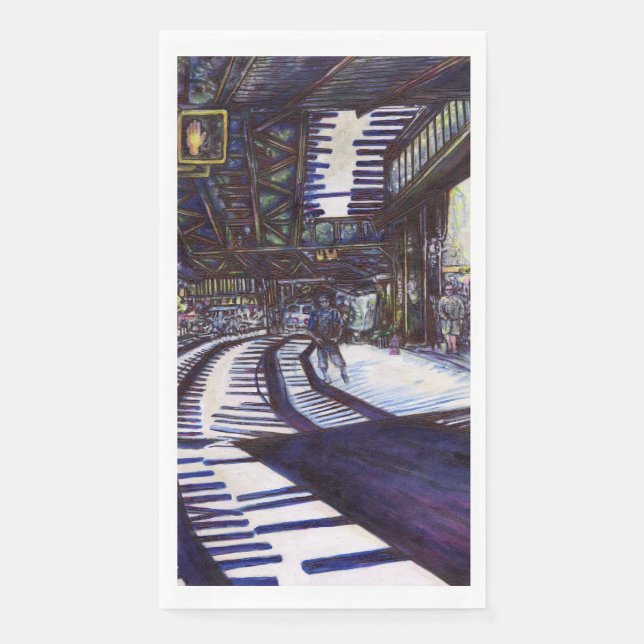 Servilleta De Papel Dustar el piano (Anverso)