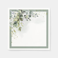 Duste Blue Eucalyptus Watercolour Bridal Shower