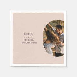 Servilleta De Papel Dusty Pink Hacemos Boda de fotos Minimalista