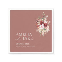 Dusty Rosewood Floral Wedding