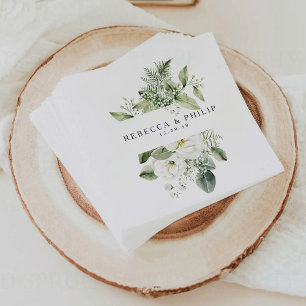 Servilleta De Papel Dusty Sage Green Bodas Napkins