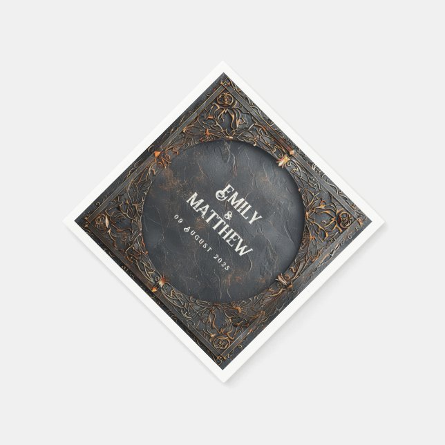 Servilleta De Papel Dwarven Splendor Fantasy Boda (Borde)