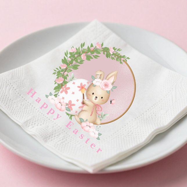 Servilleta De Papel Easter Bunny at Garden Paper Napkin (Subido por el creador)