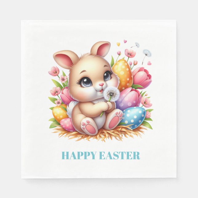 Servilleta De Papel Easter Bunny Paper Napkins (Anverso)