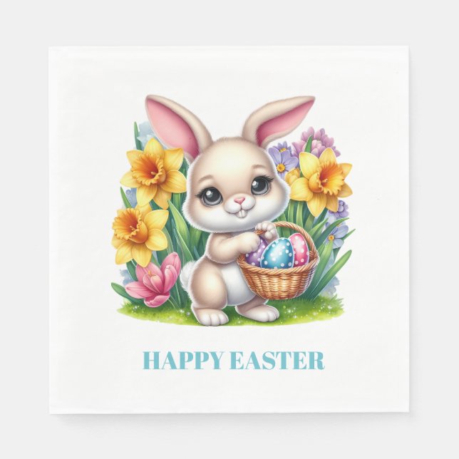 Servilleta De Papel Easter Bunny Paper Napkins (Anverso)