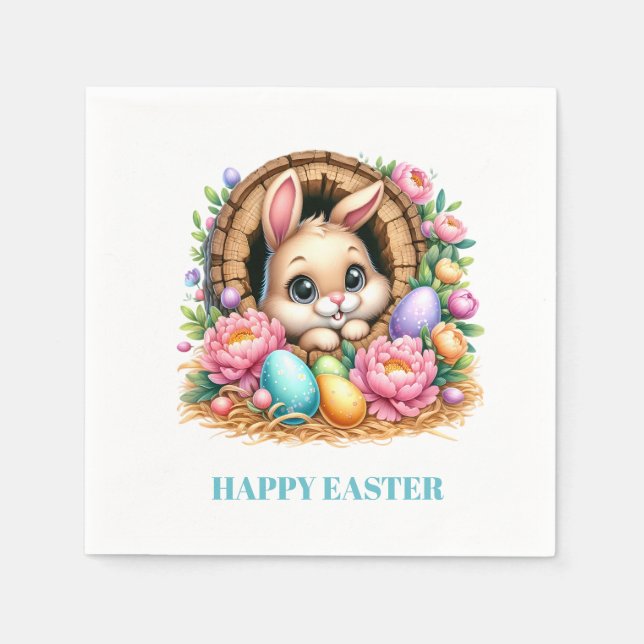 Servilleta De Papel Easter Bunny Paper Napkins (Anverso)