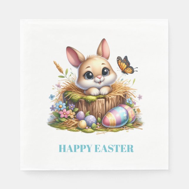 Servilleta De Papel Easter Bunny Paper Napkins (Anverso)