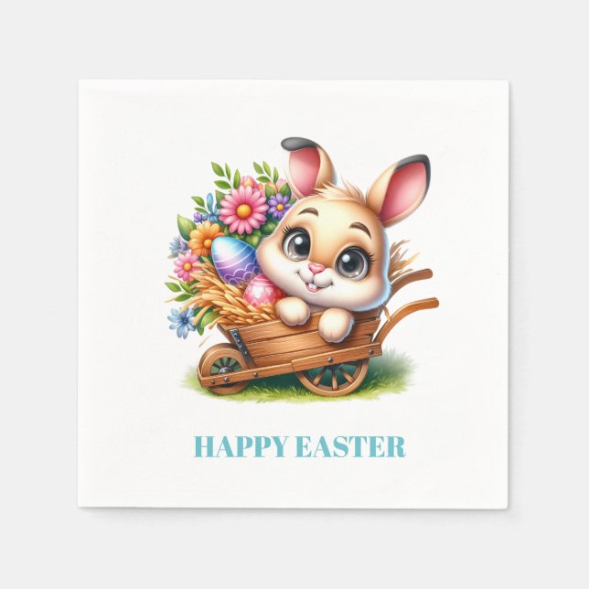 Servilleta De Papel Easter Bunny Paper Napkins (Anverso)