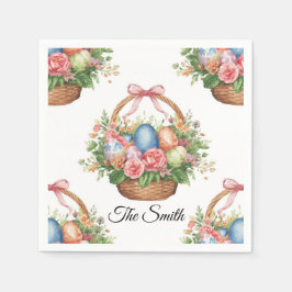 Servilleta De Papel Easter Egg Hunt Party Napkins with Name