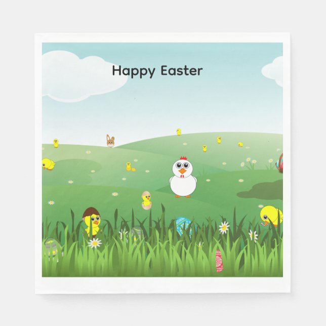 Servilleta De Papel Easter napkin (Anverso)