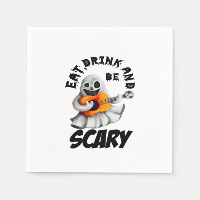 Servilleta De Papel Eat Drink And Be Scared Minimal Clean (Anverso)