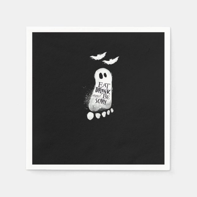 Servilleta De Papel Eat Drink And Be Scary Trendy Graphic (Anverso)