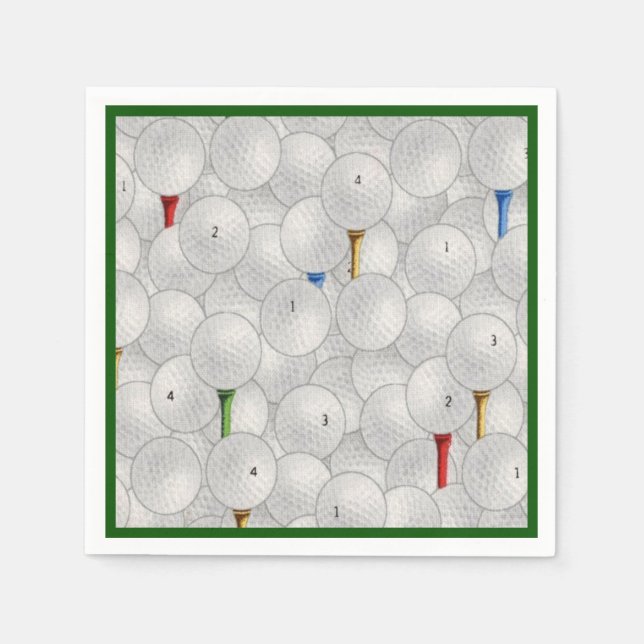 Servilleta De Papel Eat Sleep Golf (Anverso)