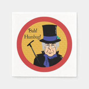 Servilleta De Papel ¡Ebenezer Scrooge Bah! ¡Humbug!