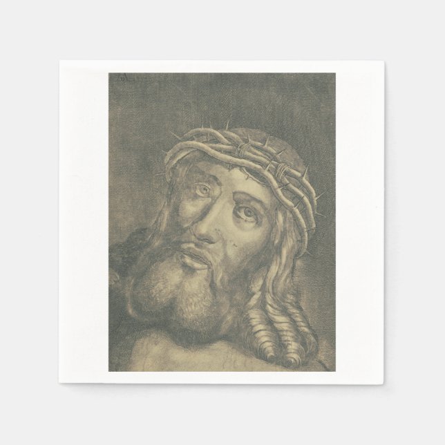 Servilleta De Papel Ecce homo Cara Santa de Jesús (Anverso)