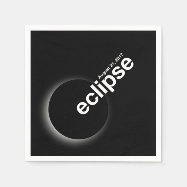 Servilleta De Papel Eclipse 2017 (Anverso)