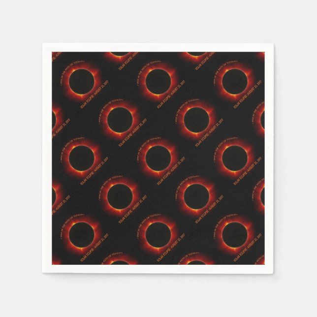 Servilleta De Papel Eclipse solar (Anverso)