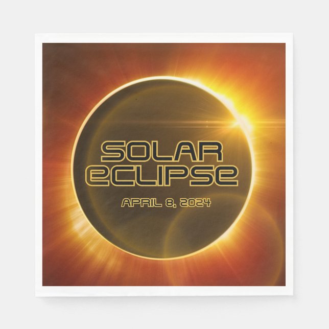 Servilleta De Papel Eclipse solar (Anverso)