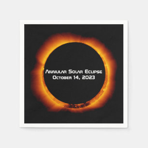 Servilleta De Papel Eclipse solar anual de 2023