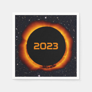 Servilleta De Papel Eclipse solar anual de 2023