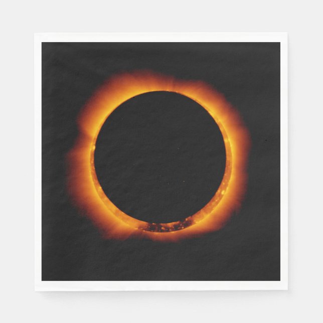 Servilleta De Papel Eclipse solar casi total (Anverso)