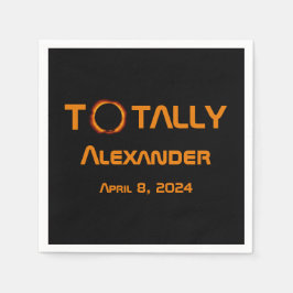 Servilleta De Papel Eclipse solar de 2024 totalmente personal