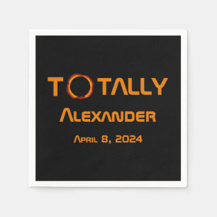 Servilleta De Papel Eclipse solar de 2024 totalmente personal