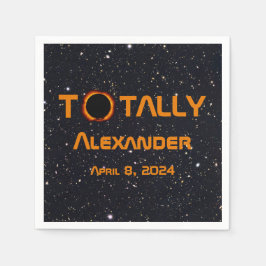 Servilleta De Papel Eclipse solar de 2024 totalmente personal