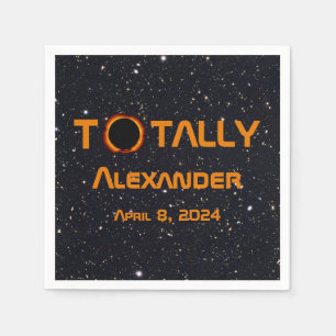 Servilleta De Papel Eclipse solar de 2024 totalmente personal