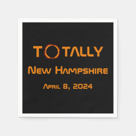Servilleta De Papel Eclipse solar de New Hampshire 2024