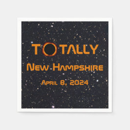 Servilleta De Papel Eclipse solar de New Hampshire 2024