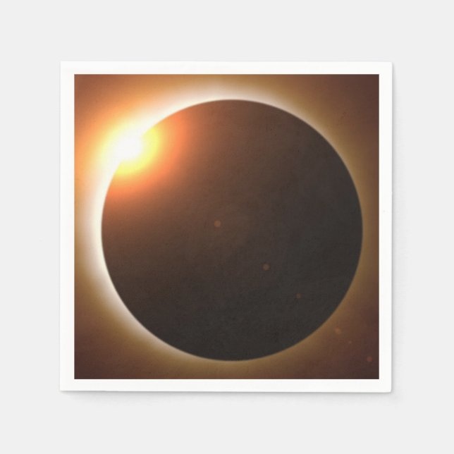 Servilleta De Papel Eclipse solar total (Anverso)