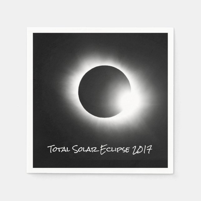 Servilleta De Papel Eclipse solar total 2017 (Anverso)