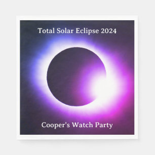 Servilleta De Papel Eclipse solar total 2024