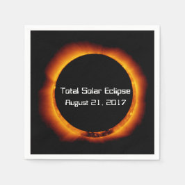 Servilleta De Papel Eclipse solar total de 2017
