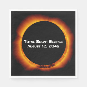 Servilleta De Papel Eclipse solar total de 2045