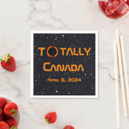 Servilleta De Papel Eclipse solar total de Canadá 2024