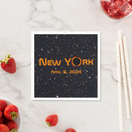 Servilleta De Papel Eclipse solar total de Nueva York 2024