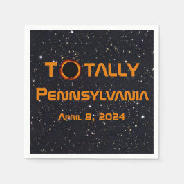 Servilleta De Papel Eclipse solar total de Pennsylvania 2024
