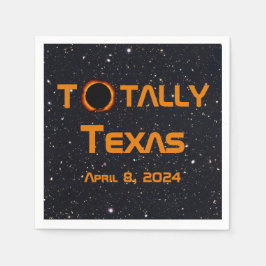 Servilleta De Papel Eclipse solar total de Texas 2024